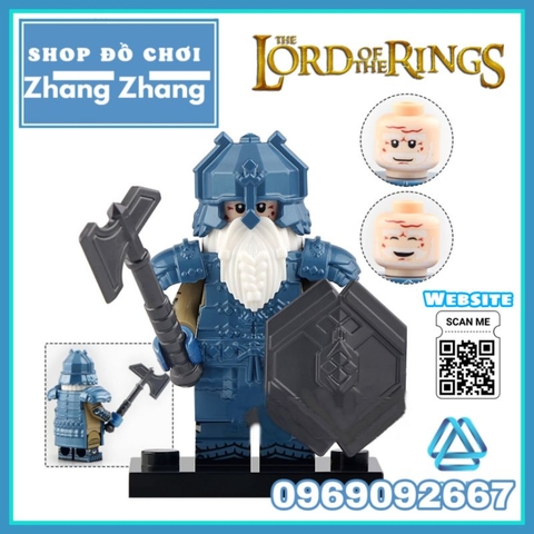 Đồ chơi xếp hình tộc chiến binh người lùn Mountain Dwarf trong The lord of the ring Minifigures Koruit KT1054