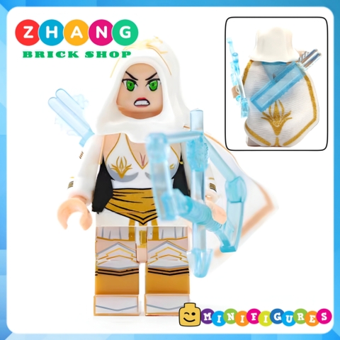 Xếp hình League of Legends Pantheon - Jinx - Jax - Ashe - Vayne Riven Ahri Blitzcrank Leona Lego Minifigures Xinh X0283