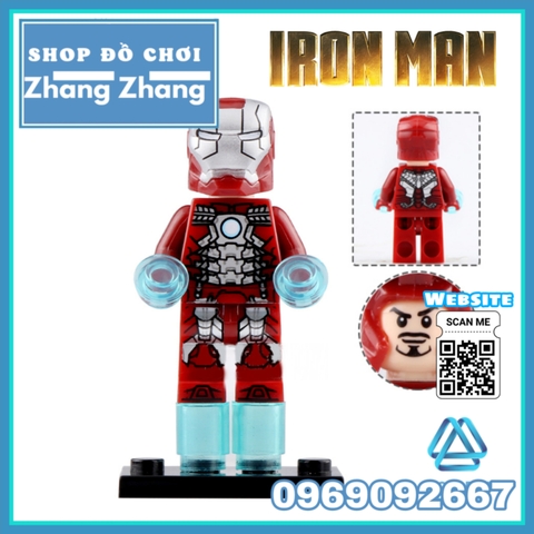 Xếp hình Tuyển tập Iron Man Avengers Endgame MK50 MK85 MK1 MK41 MK5 - Captain Marvel - Outtrider Lego Minifigures WM6055