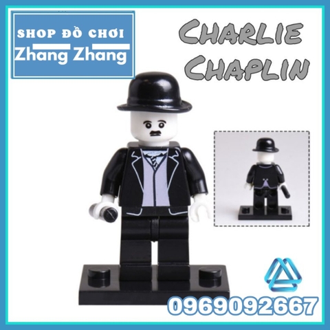 Xếp hình vua hề Charlie Chaplin nổi tiếng thế giới dành cho người hoài cổ Lego Minifigures WM201