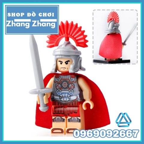 Xếp hình Tướng La Mã Commander Rome trung cổ Gladiator Lego Minifigures Xinh Xh643 X0164