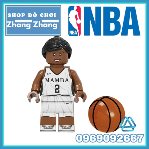 Xếp hình Bóng rổ NBA Mỹ Kobe Bryant - Gianna Bryant mới nhất 2021 Lego Minifigures Kopf KF6117
