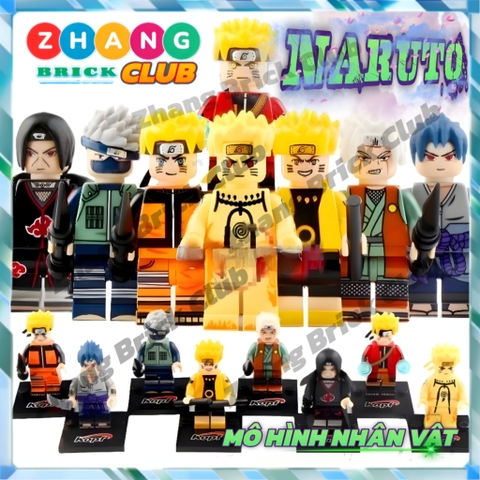Xếp hình Naruto - Sasuke - Itachi - Jiraiya - Kakashi Lego Minifigures Kopf KF6078