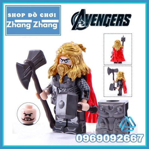 Xếp hình Thần sấm Thor Avengers Endgame mới nhất 2021 trong Marvel Lego Minifigures V001