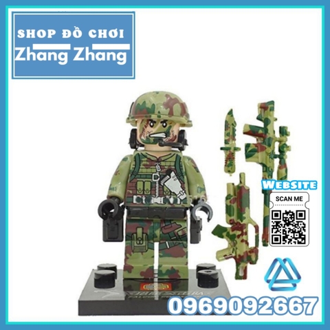 Xếp hình lính đặc nhiệm biệt kích rừng Falcon Columbia Lego Minifigures Sembo SB11101