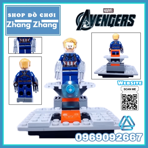 Xếp hình Spider-Man Thor Star-Lord Vision Captain Marvel Thanos Nick Fury Lego Minifigures Hãng Lele 34074