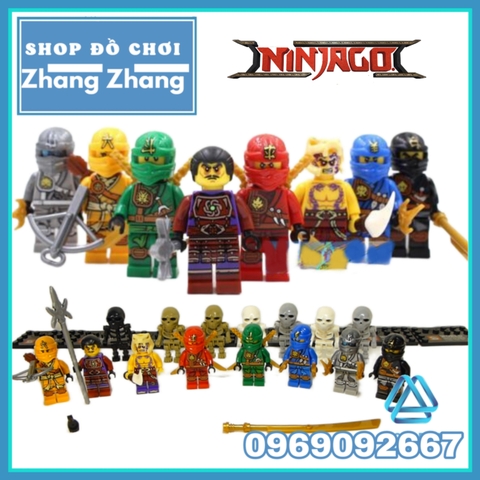 Đồ chơi Xếp hình Ninjago KAI - JAY - COLE - ZANE - Lloyd - WU - NYA - Morro Minifigures SY282