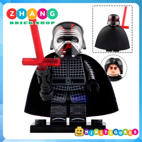 Xếp hình Rey - Finn - Kylo Renn - Dark Rey - Lando - Chewbacca - Emperor Palpatine - Baby Yoda Lego Minifigures WM6081