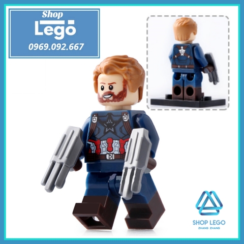 Xếp hình Avengers : Infinity War Thanos Iron Man Corvus Glaive Captain America Outrider Wong Lego Minifigures Xinh x0186
