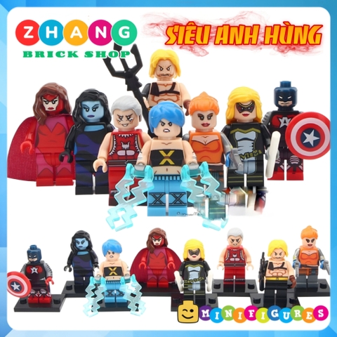 Xếp hình Aquaman
- Elsa Bloodstone - Scarlet Witch - Commander A Lego Minifigures POGO PG8127