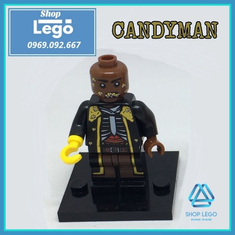 Xếp hình tên sát nhân Candyman trong phim kinh dị không nhớ tên Lego Minifigures Kopf KF216