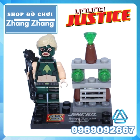 Xếp hình Nightwing Aqualad Artemis Miss Martian Superboy Kid Flash Red Robin Young Justice Lego Minifigures SY250
