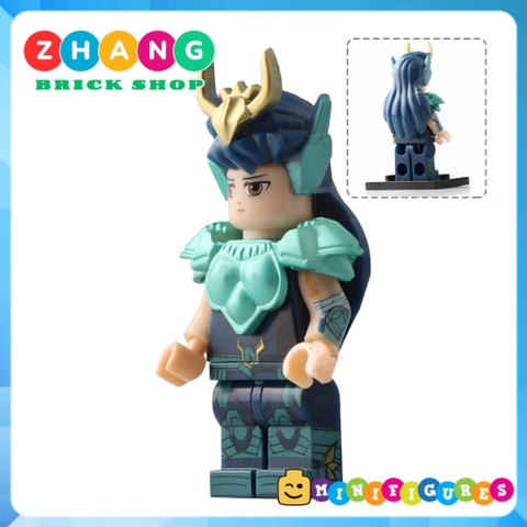 Xếp hình Athena - Pegasus - Cygnus Hyoga - Shiryu - Ikki trong Saint Seiya Lego Minifigures POGO PG8128