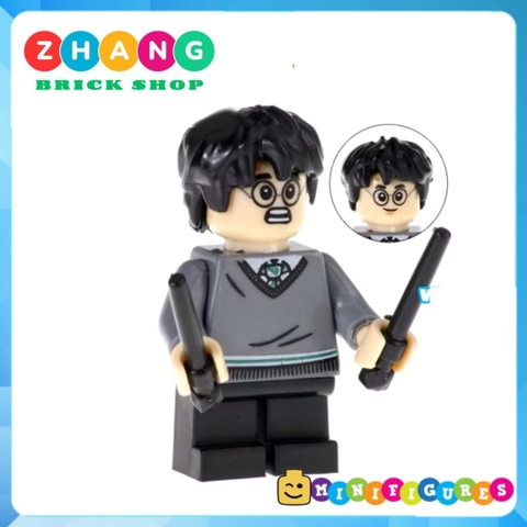 Xếp hình gồm Ron Weasley - Susan Bones - Harry Potter - Hermione Granger- Hagrid Lego Minifigures POGO PG8161