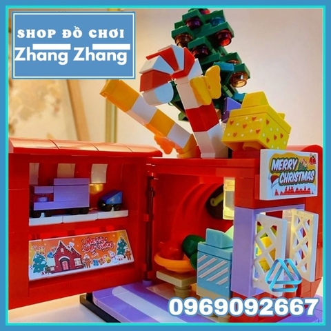 Đồ chơi xếp hình Ngôi nhà cà chua đêm giáng sinh Merry Christmas gồm 342 hình Mô hình Minifigures Shenyang SY5217