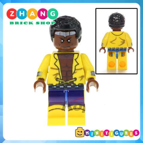 Xếp hình Luke Cage - Electrocutioner - Supergiant - Meteorite Siêu anh hùng Marvel & DC Lego Minifigures POGO PG8117