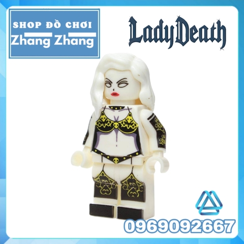 Xếp hình Lady Death Siêu anh hùng Marvel siêu hot 2019 mới nhất Lego Minifigures Wm wm377