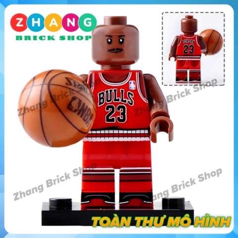 Xếp hình Kobe Bryant - Michael Jordan - LeBron James tặng kèm bóng rổ NBA Lego Minifigures Koruit KT1021