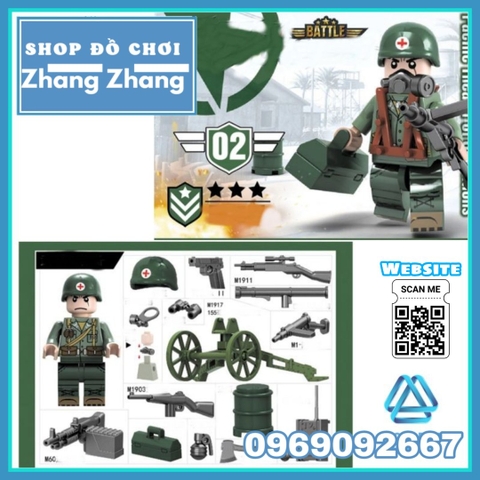 Xếp hình Cuộc chiến Liên Triều Bộ binh Mỹ Lego Minifigures No.71020
