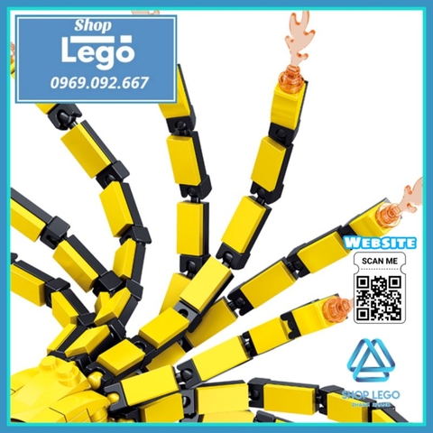 Xếp hình 429 hình Cửu Vĩ hồ Kyuubi hay Kurama trong Naruto Lego Minifigures PRCK 69631