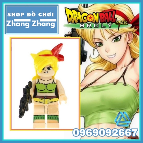 Xếp hình Lauch thịnh nộ trong Dragon Ball 7 viên ngọc rồng có Songoku Lego Minifigures Kopf KF988