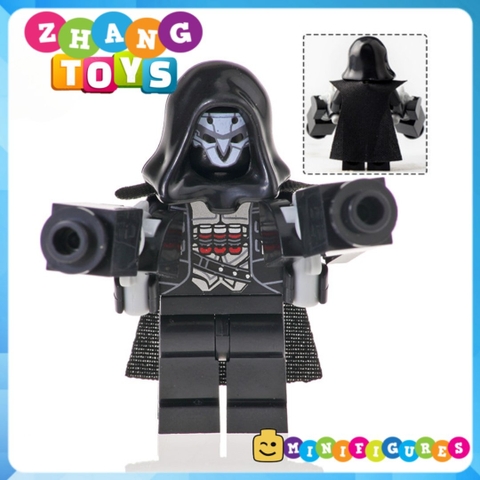 Xếp hình Over Watch D.Va Reinhardt Wihelm Jesse Mccree Reaper Soldier 76 Shimada Hanzo Mercy Lego Minifigures Xinh X0230