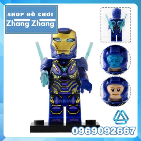Xếp hình Người sắt War Machine Hawkeye Pepper Mk85 Mk50 Hulk Iron Man Avengers : Endgame Lego Minifigures Koruit KT1026