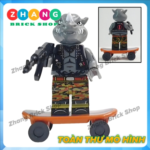 Xếp hình Ninja rùa teenage mutant ninja turtles gồm Leonardo - Raphael - Donatello Lego Minifigures Kopf KF6125