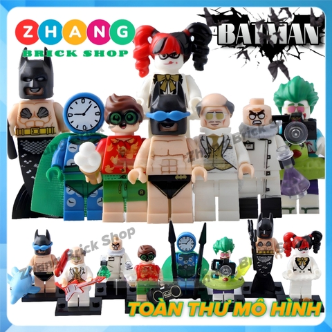 Xếp hình Harley Quinn
- Clock King
- Disco Alfred
- Hugo Strange - Robin
- Mer-Bat Lego Minifigures Pogo PG8106