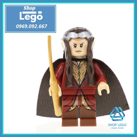 Xếp hình Frodo Gandalf Thranduil Elrond Lake-town Galadriel Arwen Merry Lego Minifigures Pogo PG8148