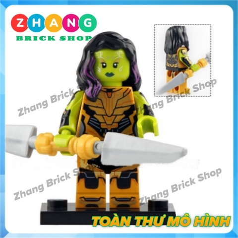 Đồ chơi xếp hình Bucky Scarlet Witch Vision Gamora Captain Falcon Loki Star-Lord Minifigures POGO PG8298