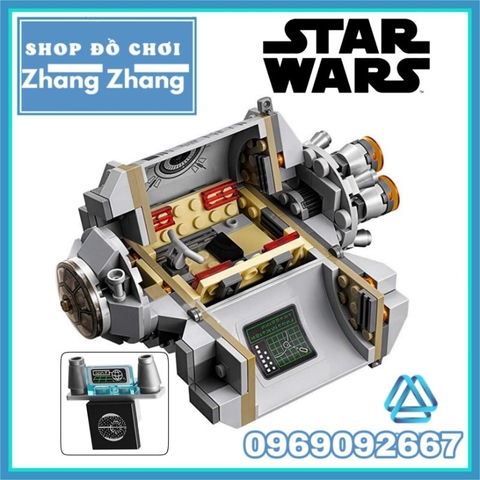 Đồ chơi xếp hình Star Wars Droid Escape Pod Jawas R2-D2 C-3PO Chiến tranh giữa các vì sao Minifigures K011