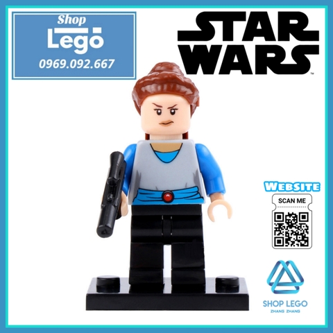 Xếp hình Star Wars Skywalker - Jinn - Leia Ahsoka - Savage - Protocol Droid - Windu - Padme Lego Minifigures Pogo PG8028