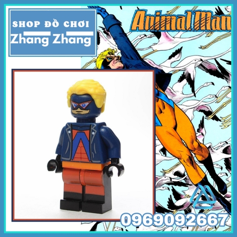 Xếp hình Animal Man Siêu anh hùng Lego Minifigures WM407