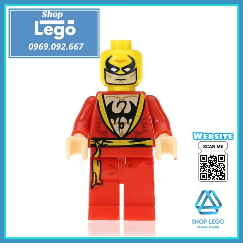 Xếp hình Iron Fist Punisher Jesse Quick Poison Ivy Nefaria Ghost Maker Captain Britain Lego Minifigures POGO PG8060