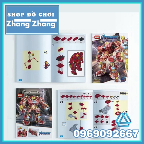 [711 hình] Xếp hình Iron Man Người sắt Hulkbuster Armor mới nhất 2021 Lego Minifigures Xinh 9018 XH9018