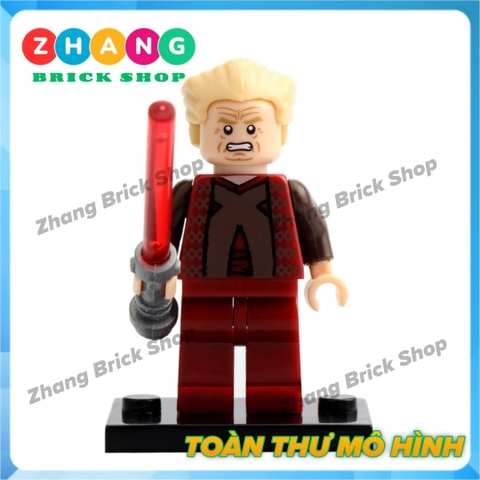 Xếp hình Star Wars Luke Skywalker - Ben Kenobi - Maul - Kao Darth Sidious - Anakin - C-3PO Lego Minifigures POGO PG8021
