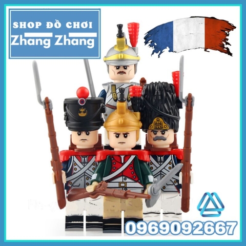 Đồ chơi xếp hình Quân viễn chinh đông dương Đế quốc Pháp thế kỷ 19 Minifigures N005 008
