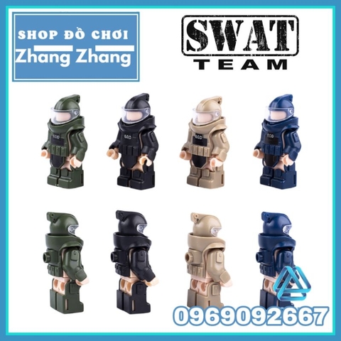Đồ chơi xếp hình bộ quần áo giáp rà phá bom của đặc nhiệm Swat Minifigures EOD