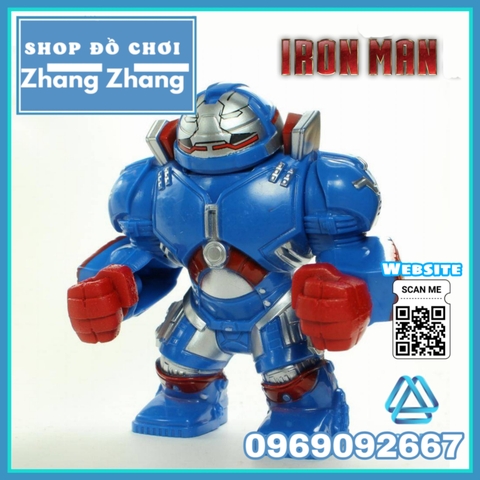 Xếp hình Ironman Patriot Endgame BigFigures Lego Minifigures Pogo PG8241 PG2061