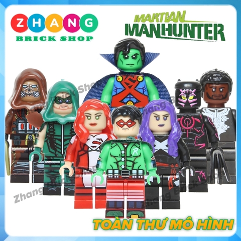 Xếp hình Black Panther Scarecrow Lana Lang Superwoman Psylocke Robin Marvel DC Green Arrow Lego Minifigures POGO PG8153