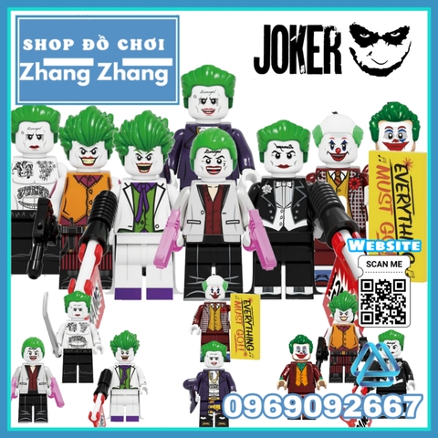 Xếp hình Joker tuyển tập tội phạm Gotham Lego Minifigures Kopf KF6110