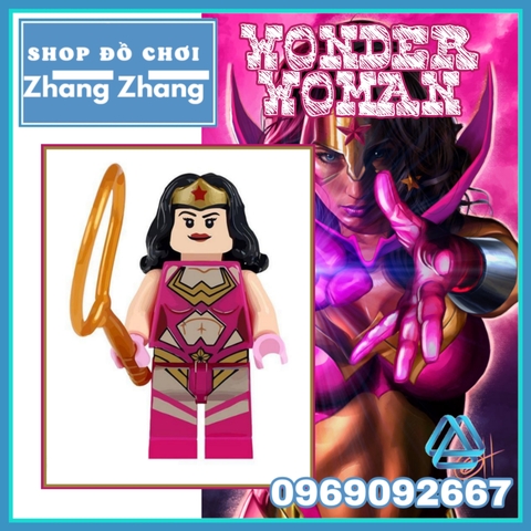 Xếp hình Wonder Woman Comics Lego Minifigures Kopf KF418 KF8028