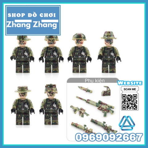 Xếp hình lính đặc nhiệm biệt kích rừng Falcon Columbia Lego Minifigures Sembo SB11101