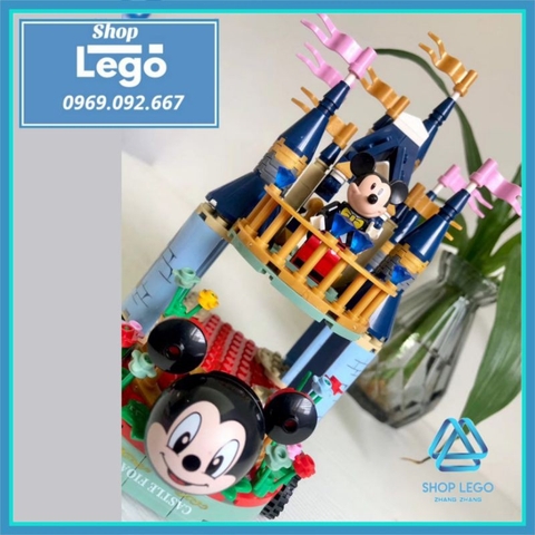 Xếp hình Xe lâu đài chuột Micky Mouse rất đẹp Lego Minifigures PRCK PRCK69654