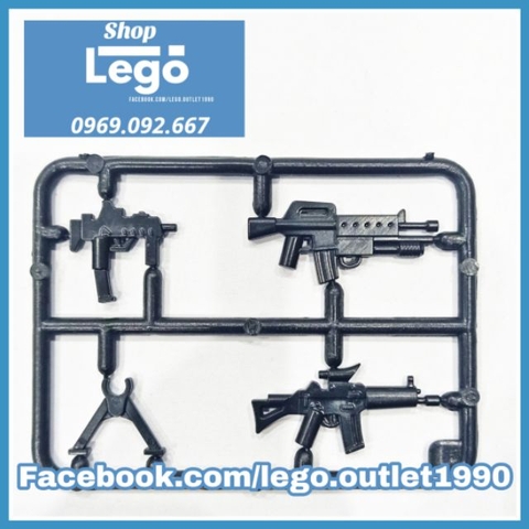 Xếp hình bộ 3 súng trường Heckler & Koch MP7
 - M4 Cabine M203
 - BUSHMASTER ACR chuyên dụng SWAT Đức Lego Minifigures