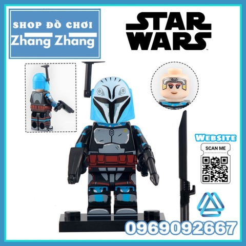 Đồ chơi xếp hình Star Wars Jesse Grey Legion Trooper Galactic Marine Crosshair Bo-Katan Minifigures Xinh X0323