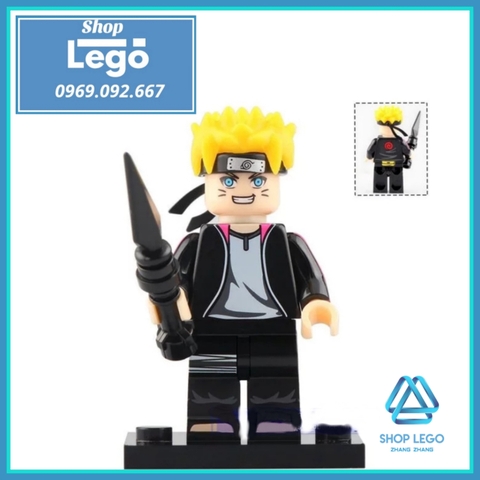Xếp hình Naruto Boruto Mitsuki Gaara Minato Hashirama Tobirama Sakula Pain Lego Minifigures Kopf Kf6112