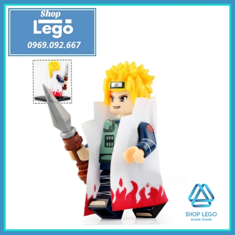 Xếp hình Naruto Boruto Mitsuki Gaara Minato Hashirama Tobirama Sakula Pain Lego Minifigures Kopf Kf6112