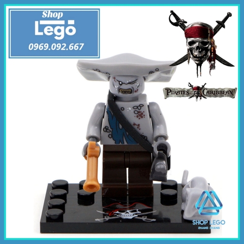 Đồ chơi Xếp hình Pirates of the Caribbean Jack Sparrow Will Turner - Joshamee Gibbs Davy Jones Minifigures KSZ 515